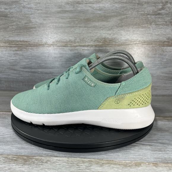 Kizik Shoes - Kizik Women’s Madrid Eco Knit Handsfree Blue & Green Athletic Sneakers Size 9